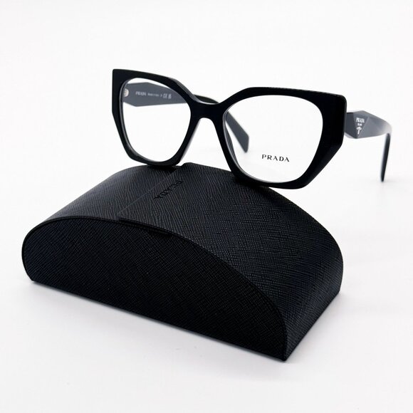 NEW PRADA PR18WV 1AB1O1 EYEGLASSES WOMEN BLACK EYEWEAR VPR 18W 1AB1O1 - Picture 1 of 10